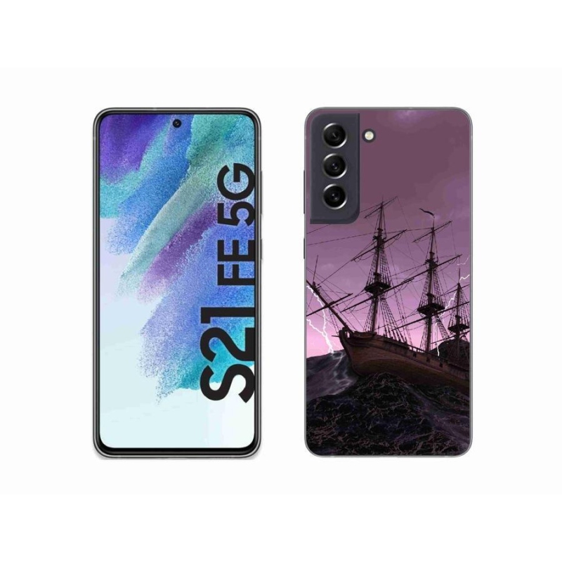 Zselés borítás mmCase Samsung Galaxy S21 FE 5G - hajó a viharban