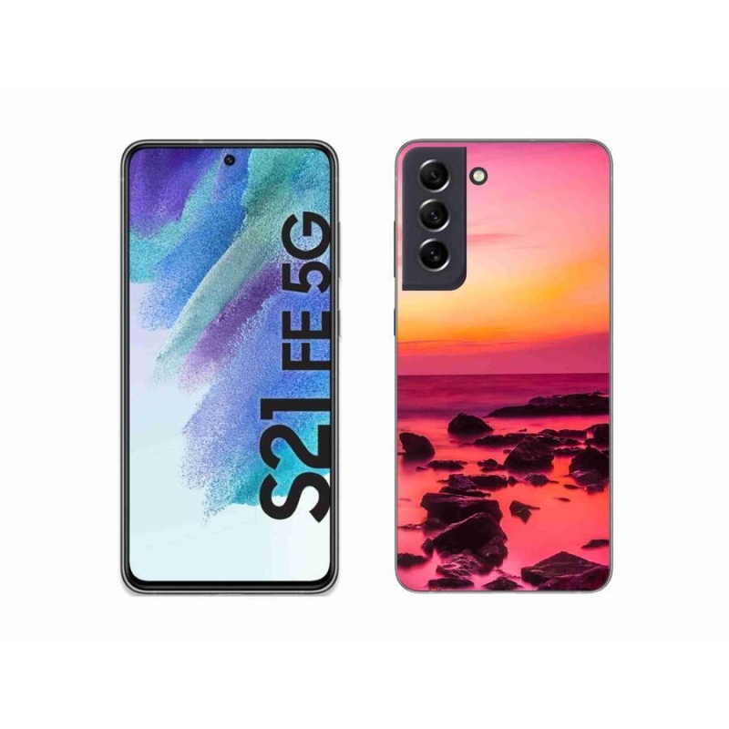 Zselés borítás mmCase Samsung Galaxy S21 FE 5G - tenger és ragyogás
