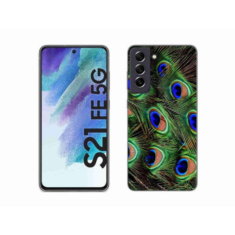 Zselés borítás mmCase Samsung Galaxy S21 FE 5G - pávatoll