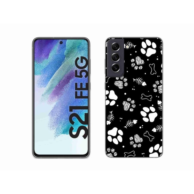 Zselés borítás mmCase Samsung Galaxy S21 FE 5G - kutyamancsok