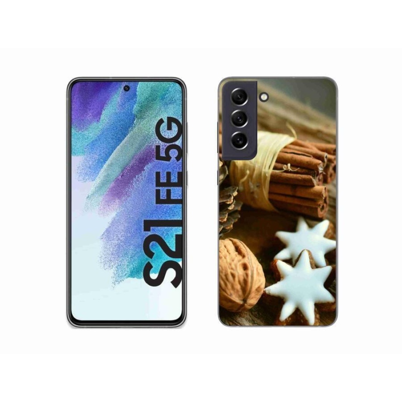 Gél borítás mmCase Samsung Galaxy S21 FE 5G - fahéj és mézeskalács - Samsung Galaxy S21 FE 5G számára