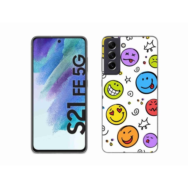 Zselés borítás mmCase Samsung Galaxy S21 FE 5G - smiley-k