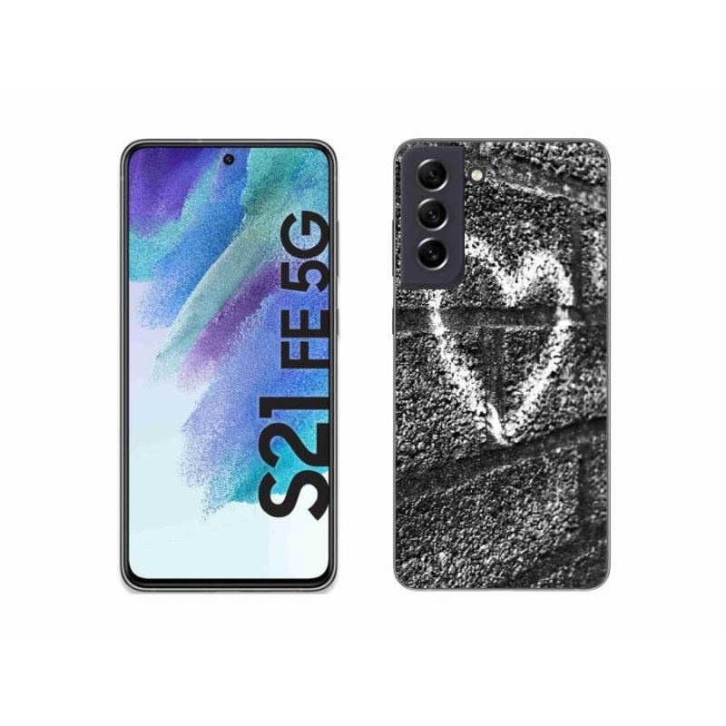 Zselés borítás mmCase Samsung Galaxy S21 FE 5G - szív a falon