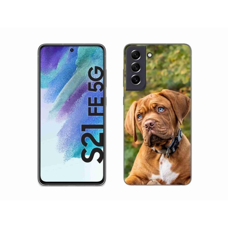 Zselés borítás mmCase Samsung Galaxy S21 FE 5G - kölyökkutyakékhez