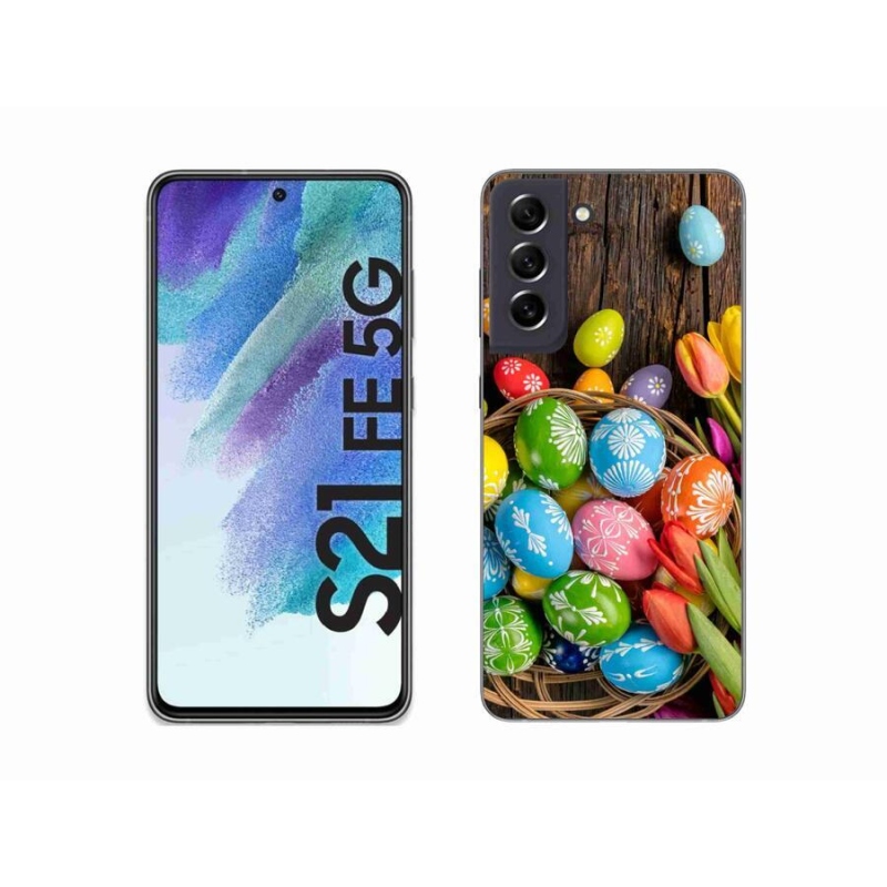 Zselés borítás mmCase Samsung Galaxy S21 FE 5G - Húsvéti tojás