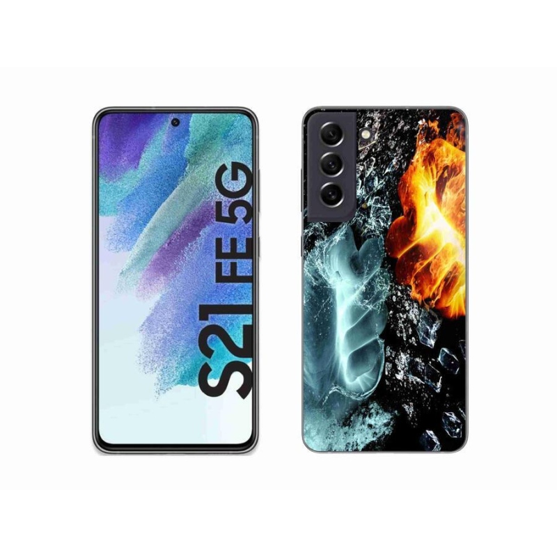 Gél védőburkolat mmCase Samsung Galaxy S21 FE 5G - víz és tűz