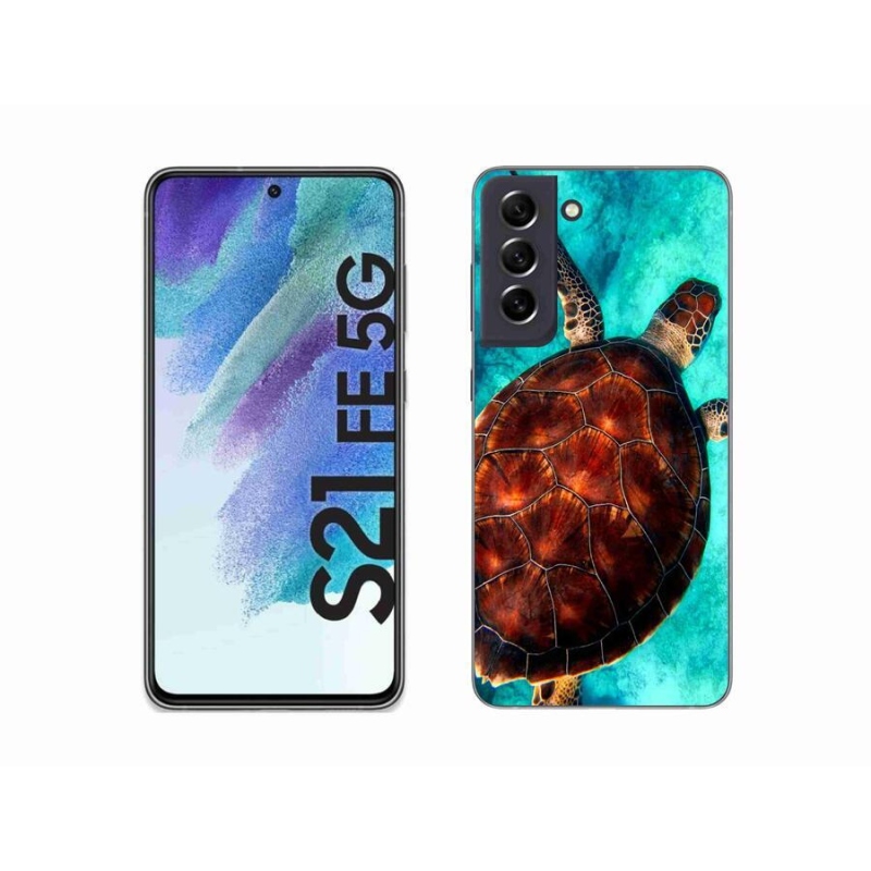 Zselés borítás mmCase Samsung Galaxy S21 FE 5G - teknősbéka