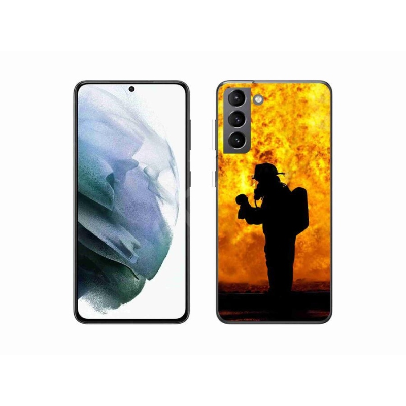 Gél borítás mmCase Samsung Galaxy S21 készülékhez - tűzoltó