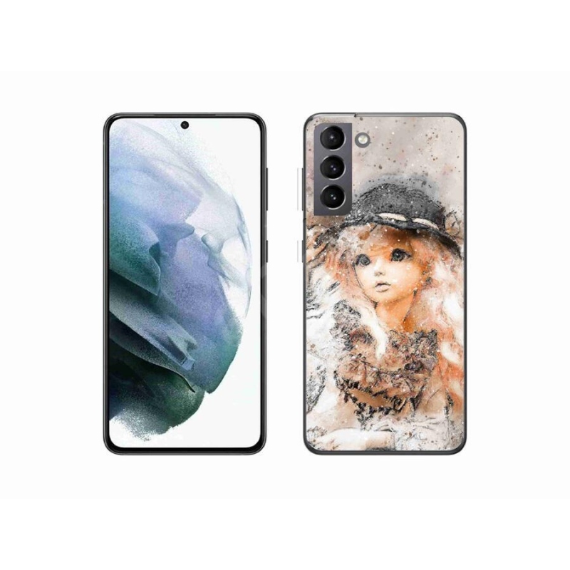 Gél borítás mmCase Samsung Galaxy S21 készülékhez - kalapos lány