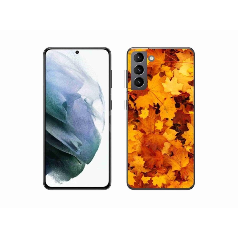 Gél borítás mmCase Samsung Galaxy S21 készülékhez - juharlevelek