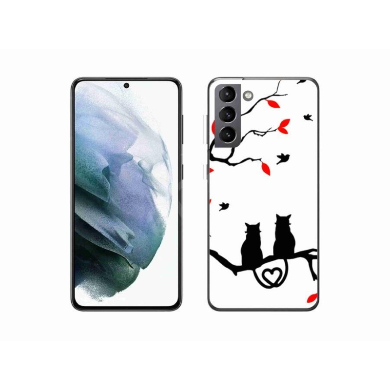 Gél borítás mmCase Samsung Galaxy S21 készülékhez - macska szeretet