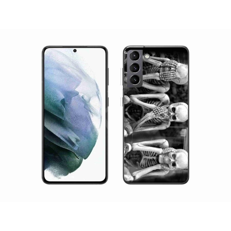 Gél borítás mmCase Samsung Galaxy S21 - csontvázakhoz