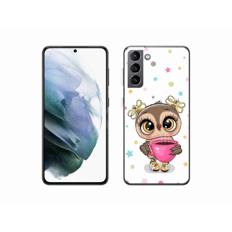 Gél borítás mmCase Samsung Galaxy S21 készülékhez - rajzfilm bagoly