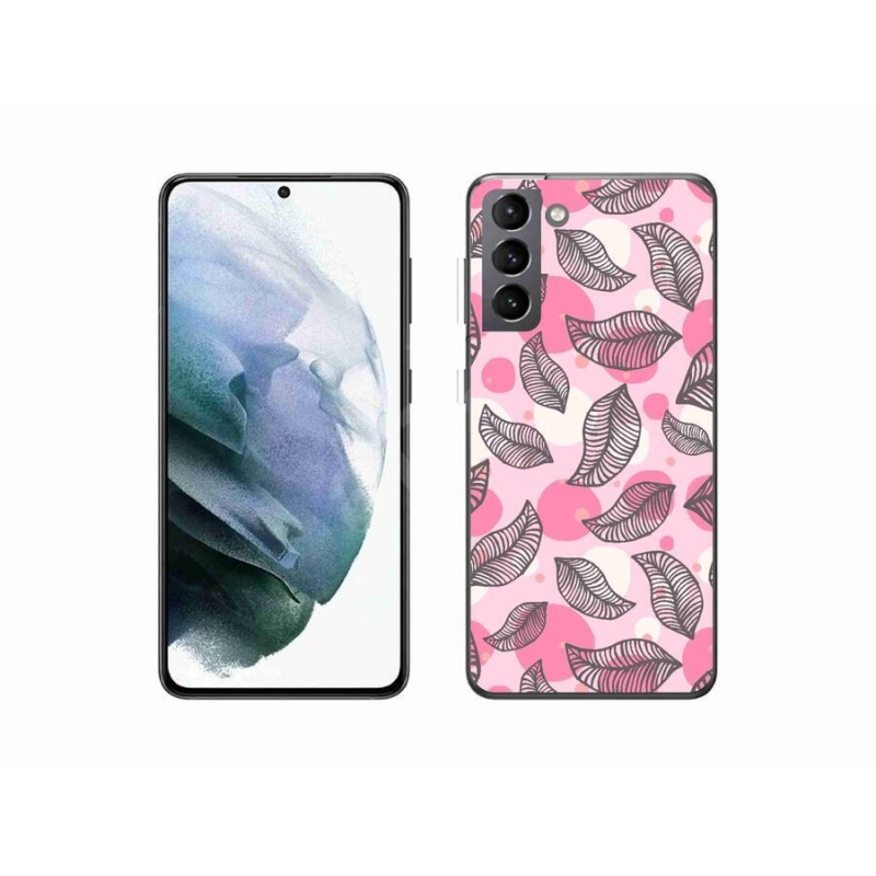 Gél borítás mmCase Samsung Galaxy S21 készülékhez - rajzfilm hulló levelek