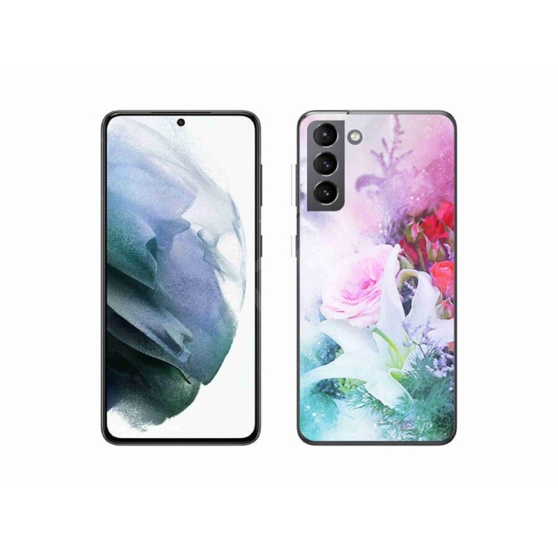 Gél borító mmCase Samsung Galaxy S21 - virágok 4