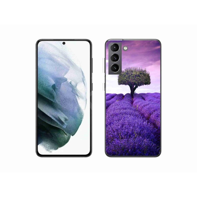 Gél védőhuzat mmCase Samsung Galaxy S21 készülékhez - levendula rét