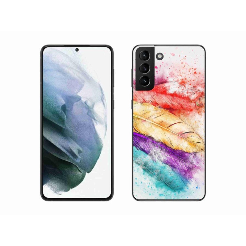 Gél védőhuzat mmCase Samsung Galaxy S21 Plus készülékhez - színes tollak