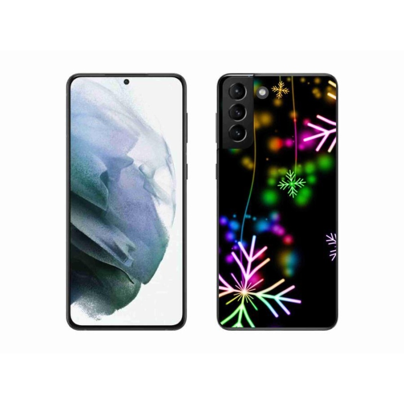 Gél borítás mmCase a mobiltelefon Samsung Galaxy S21 Plus - színes pelyhek