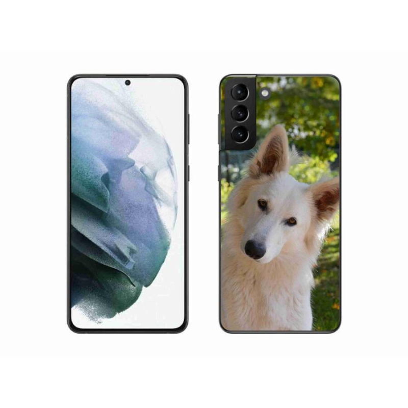 Gél védőhuzat mmCase Samsung Galaxy S21 Plus - fehér Svájci juhász 1