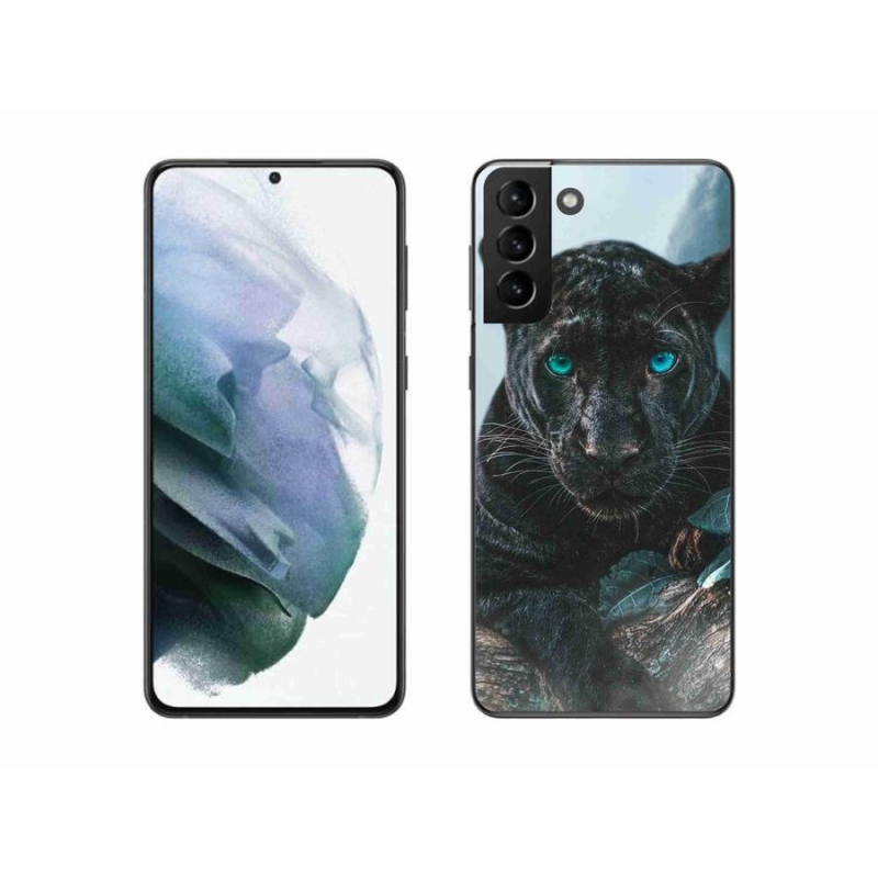 Zselés borítás mmCase Samsung Galaxy S21 Plus készülékhez - fekete párduc