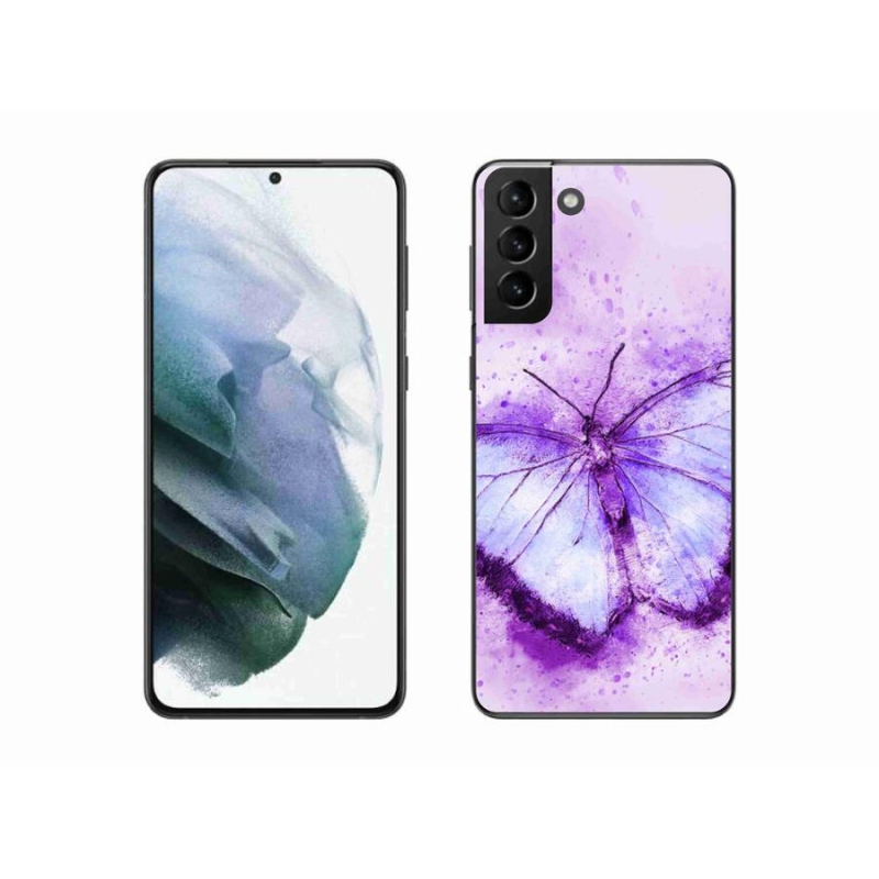 Gél védőhuzat mmCase Samsung Galaxy S21 Plus készülékhez - lila pillangó