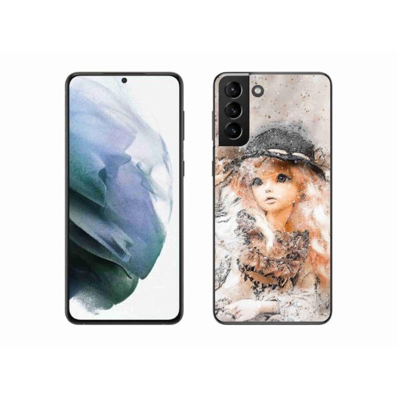 Gél borítás mmCase Samsung Galaxy S21 Plus készülékhez - kalapos lány