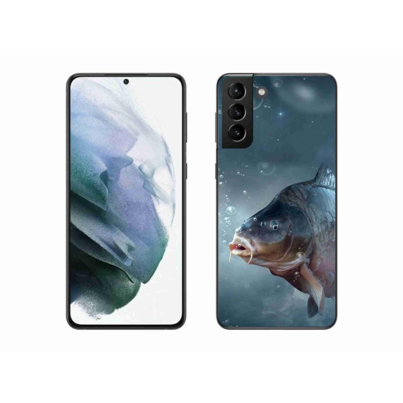 Gél borítás mmCase Samsung Galaxy S21 Plus készülékhez - ponty és buborékok