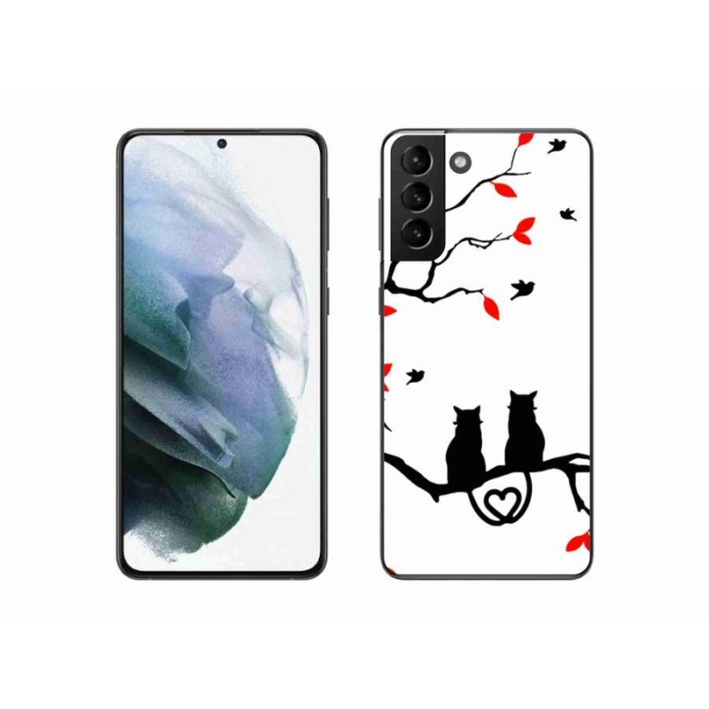 Gél borítás mmCase Samsung Galaxy S21 Plus készülékhez - macska szeretet