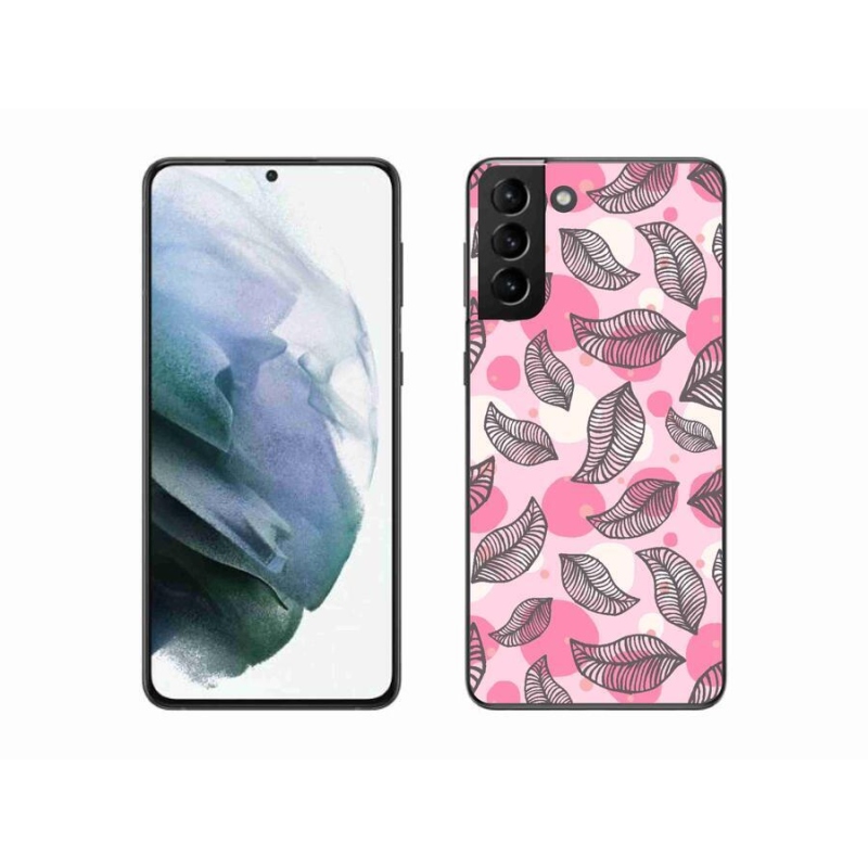 Gél borítás mmCase Samsung Galaxy S21 Plus készülékhez - rajzfilmes hulló levelek