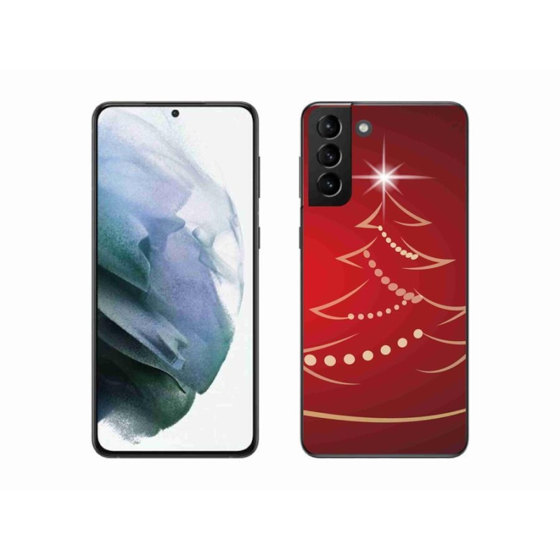 Gél borítás mmCase Samsung Galaxy S21 Plus készülékhez - karácsonyfa karikatúra