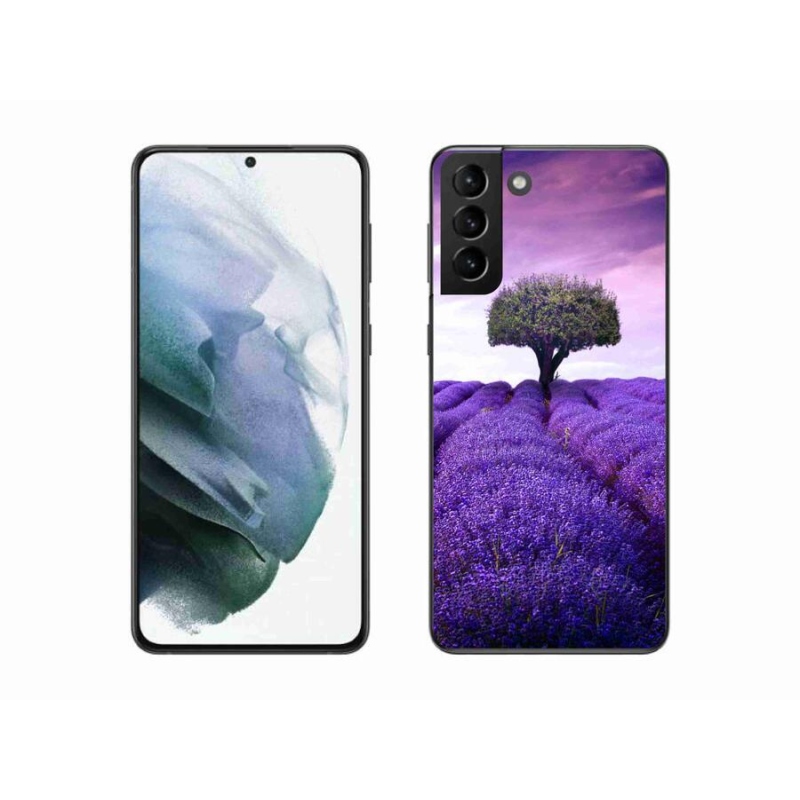 Gél védőhuzat mmCase Samsung Galaxy S21 Plus készülékhez - levendula rét