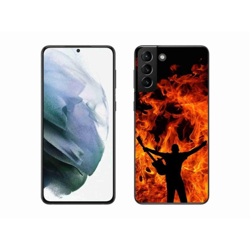 Gél borító mmCase Samsung Galaxy S21 Plus - zenész és tűz