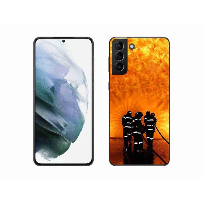Zselés borítás mmCase Samsung Galaxy S21 Plus készülékhez - tűz
