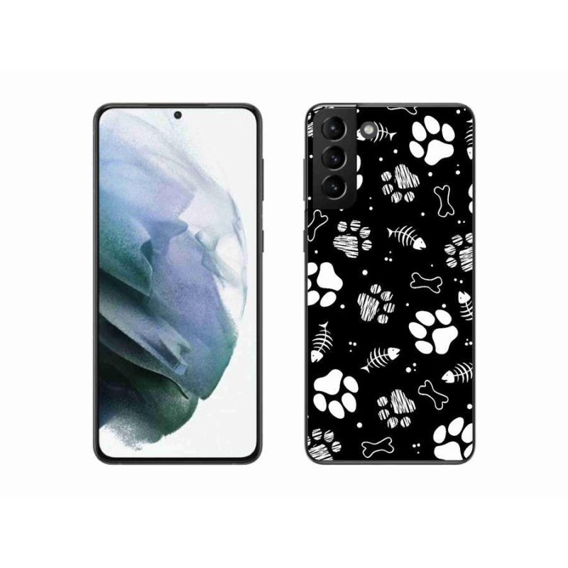 Gél borítás mmCase Samsung Galaxy S21 Plus készülékhez - kutyamancsok