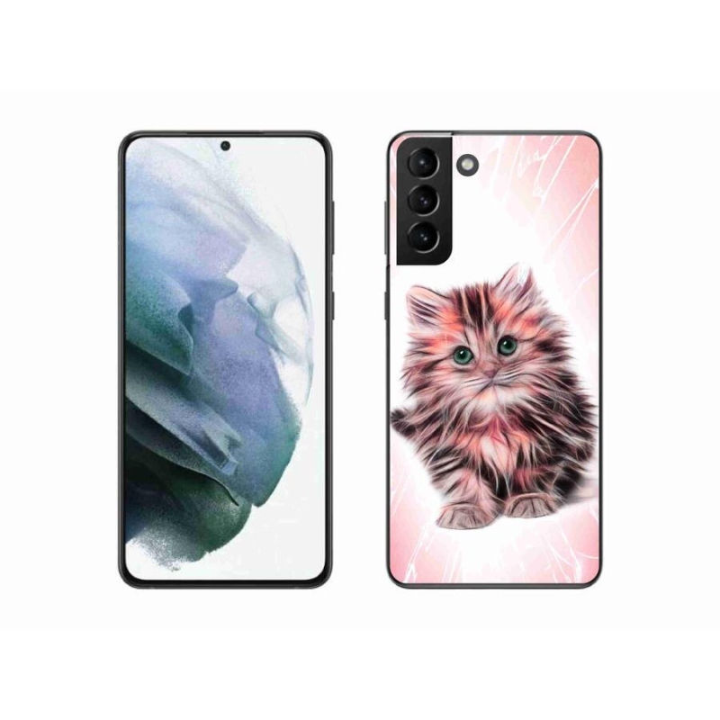 Gél borítás mmCase Samsung Galaxy S21 Plus készülékhez - aranyos cica