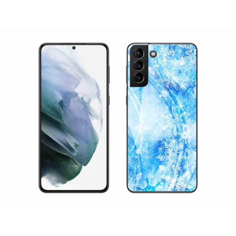 Gél védőhuzat mmCase Samsung Galaxy S21 Plus készülékhez - hópelyhek