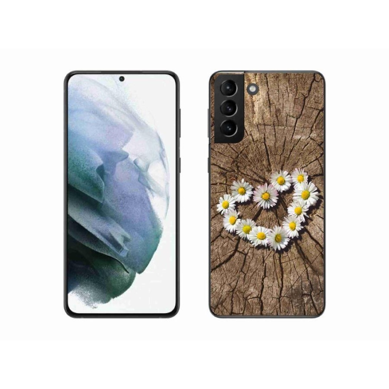 Zselés borítás mmCase Samsung Galaxy S21 Plus készülékhez - százszorszépek szíve