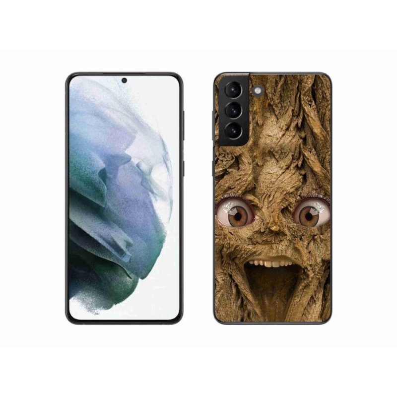 Gél borítás mmCase Samsung Galaxy S21 Plus készülékhez - vidám fa szemekkel
