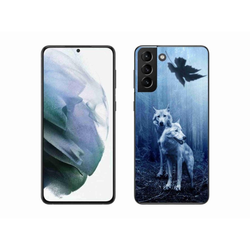 Zselés borítás mmCase Samsung Galaxy S21 Plus készülékhez - farkasok az erdőben