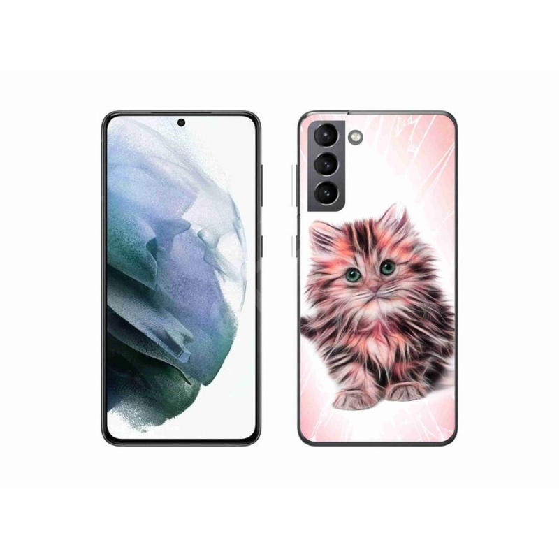 Gél borítás mmCase Samsung Galaxy S21 készülékhez - aranyos cica