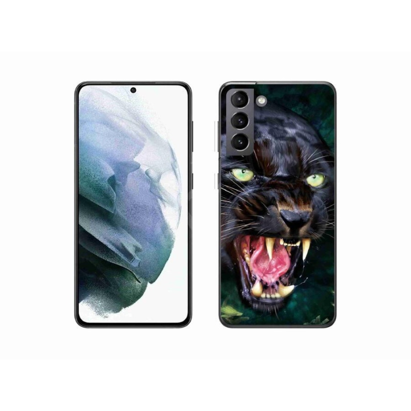 Gél borítás mmCase Samsung Galaxy S21 - dühös fekete párduchoz