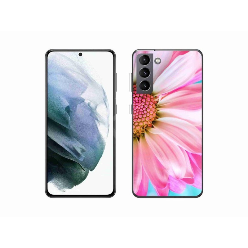 Gél védőhuzat mmCase Samsung Galaxy S21 - rózsaszín virág