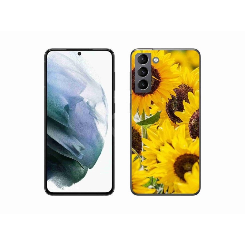 Zselés borítás mmCase Samsung Galaxy S21 készülékhez - Napraforgó