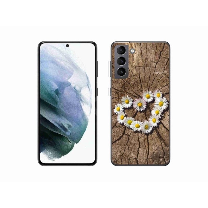 Zselés borítás mmCase Samsung Galaxy S21 készülékhez - százszorszépek szíve