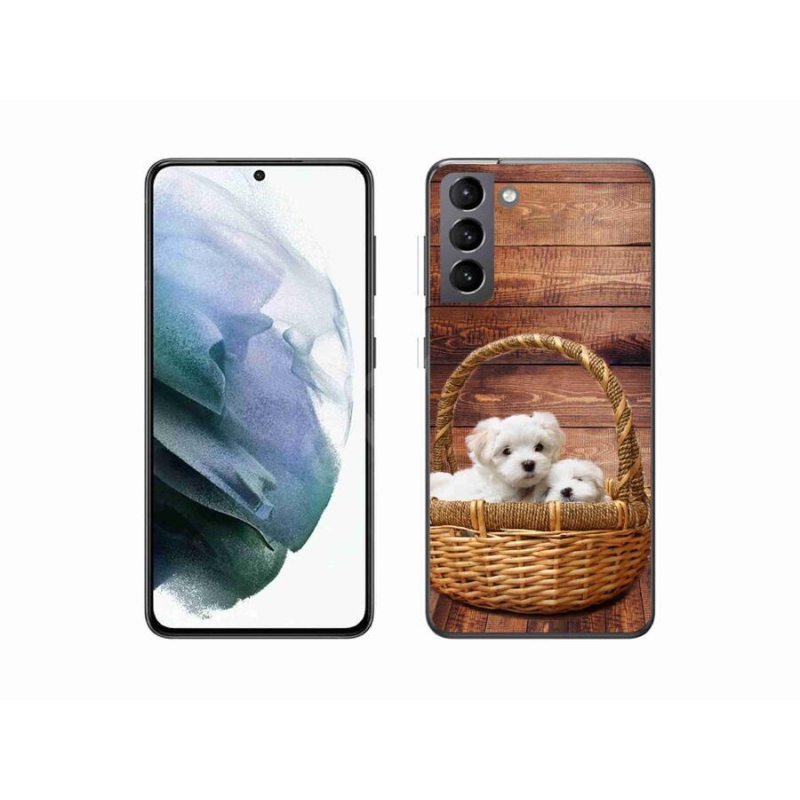 Gél borítás mmCase Samsung Galaxy S21 - kölyökkutyákhoz