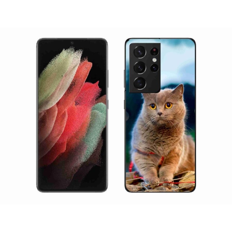 Gél védőhuzat mmCase Samsung Galaxy S21 Ultra 5G - brit kék 2