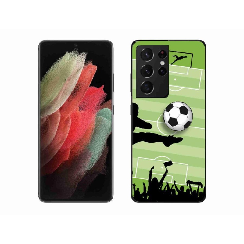 Gél borítás mmCase Samsung Galaxy S21 Ultra 5G - futball 3