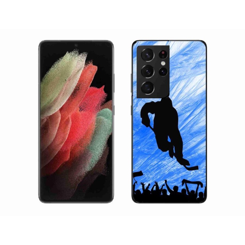Gél borítás mmCase Samsung Galaxy S21 Ultra 5G - hokijátékos számára
