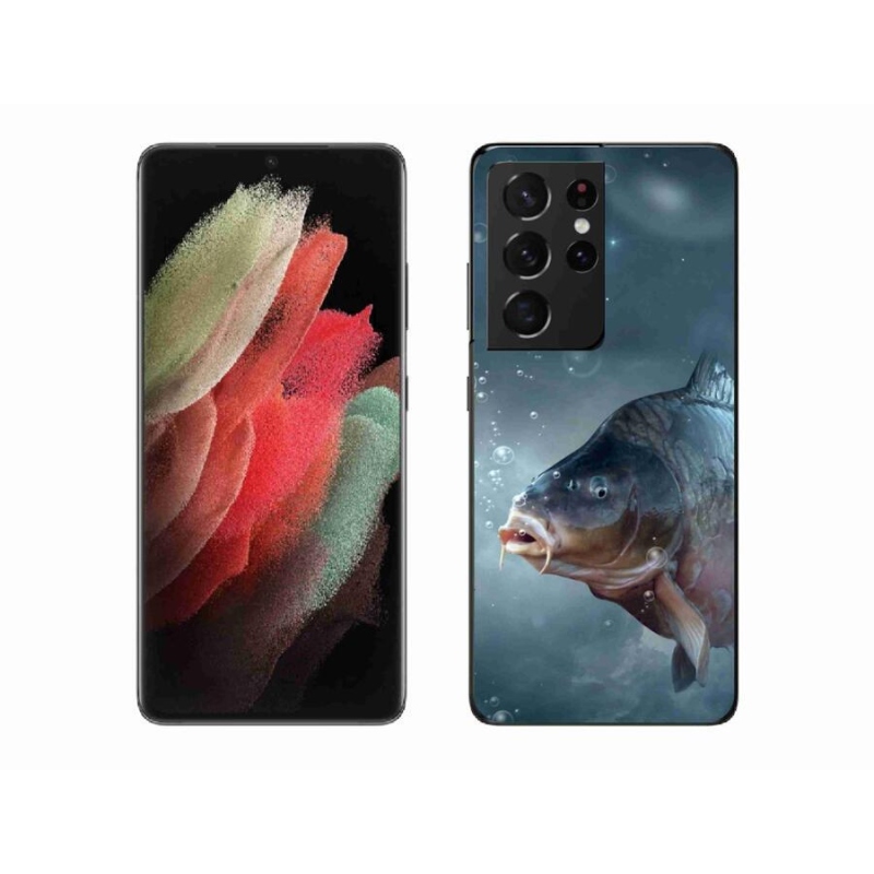 Gél borítás mmCase Samsung Galaxy S21 Ultra 5G - ponty és buborékok