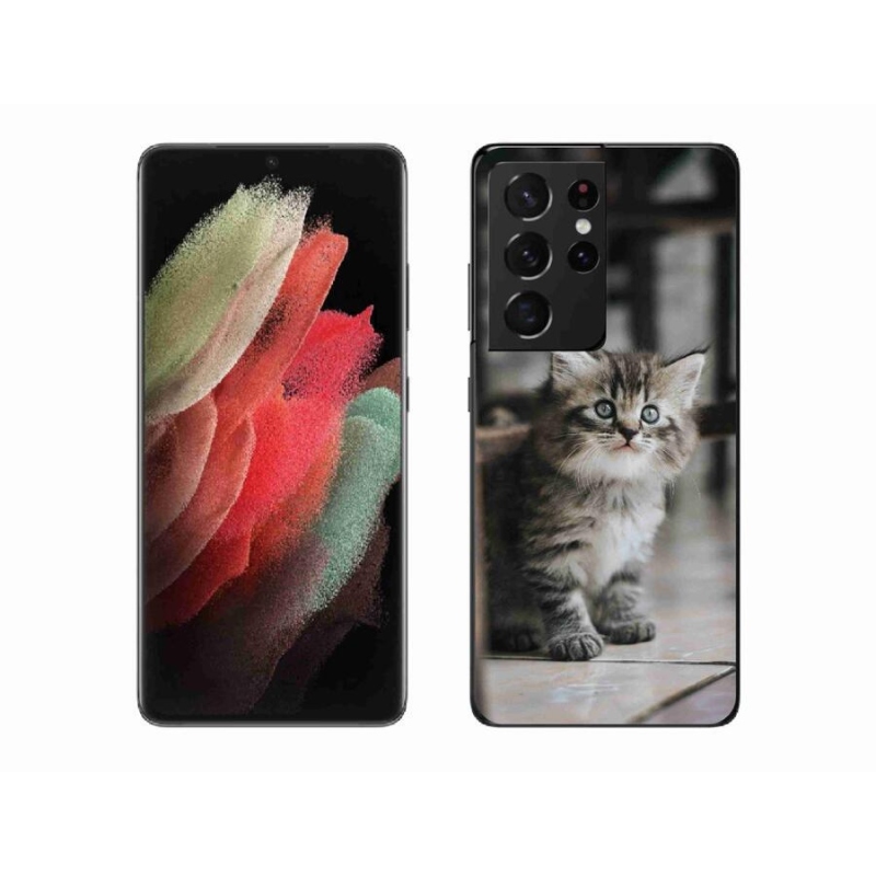 Zselés borítás mmCase Samsung Galaxy S21 Ultra 5G - cica